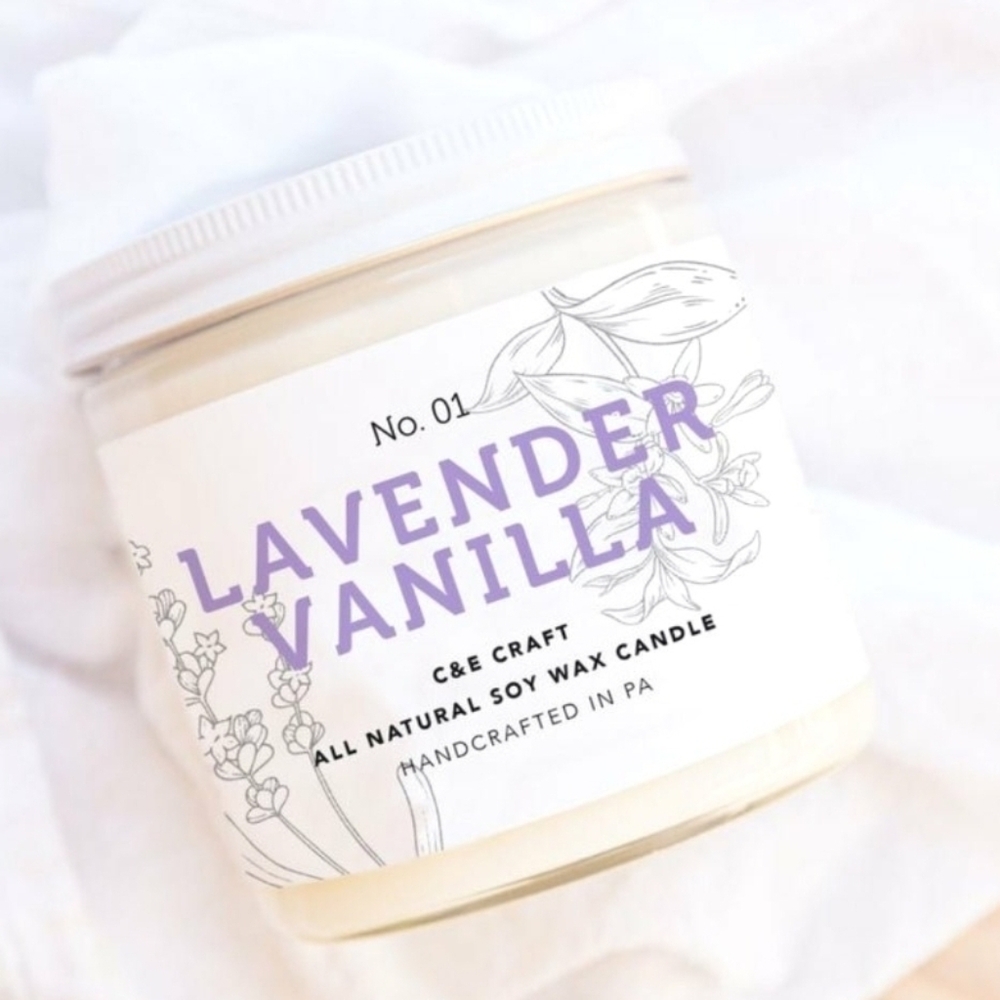 Craft Lavender Vanilla Soy Wax Candles